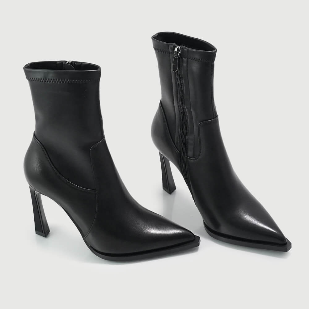 BOTINE FIORE FINO CU STRETCH