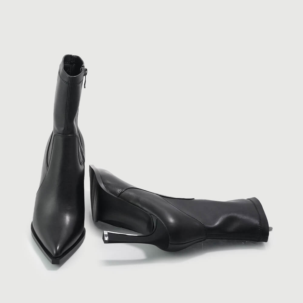 BOTINE FIORE FINO CU STRETCH