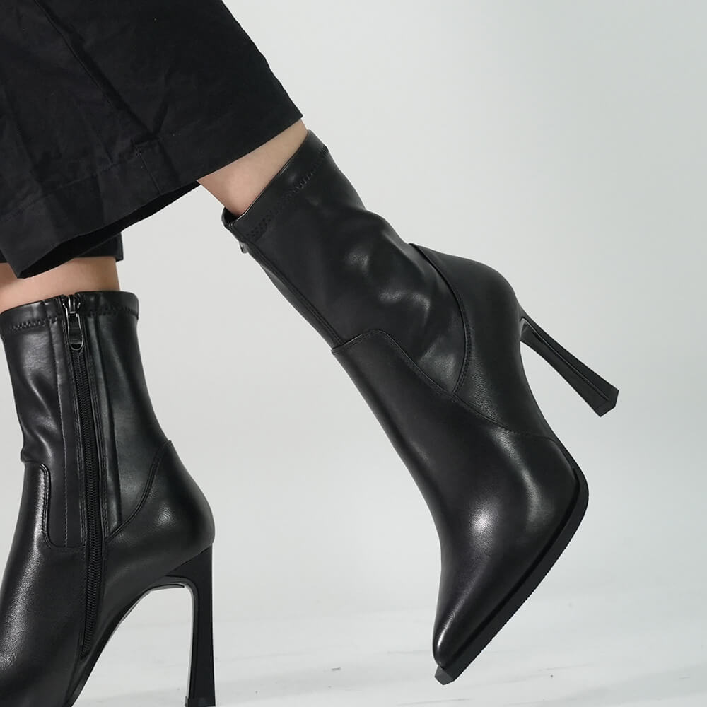 BOTINE FIORE FINO CU STRETCH