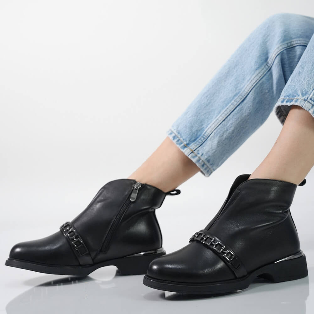 GHETE CASUAL CU ACCESORIU METALIC